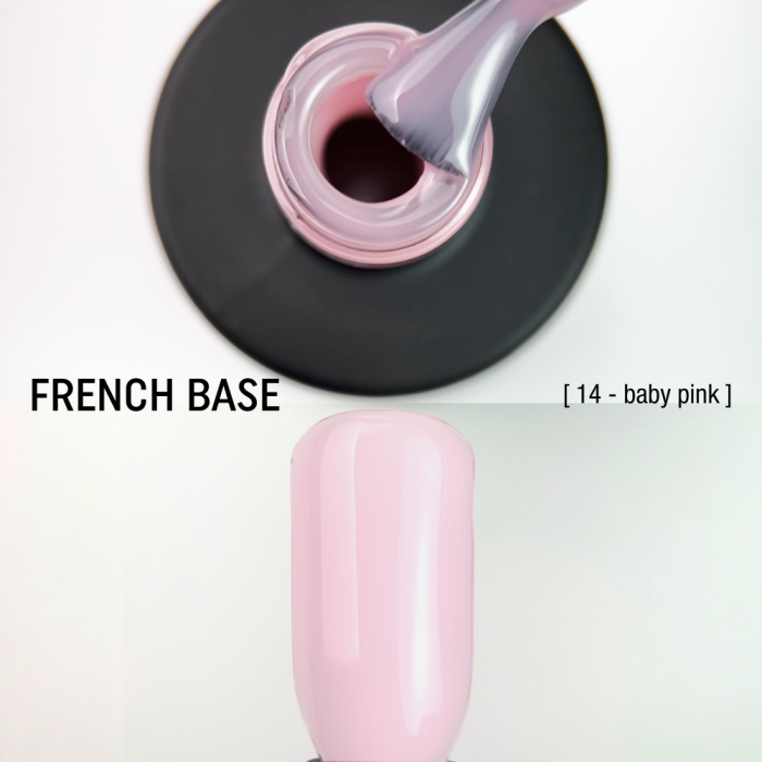Камуфлирующая база French Base 15ml  №14 - baby pink