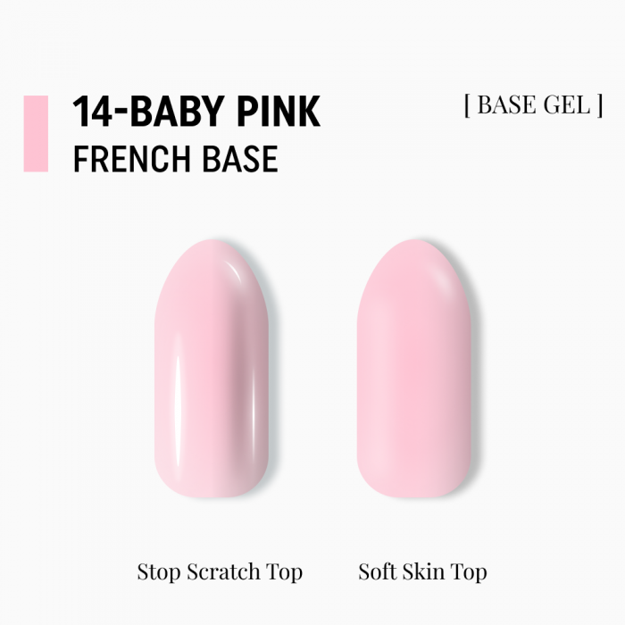 Камуфлирующая база French Base 15ml  №14 - baby pink