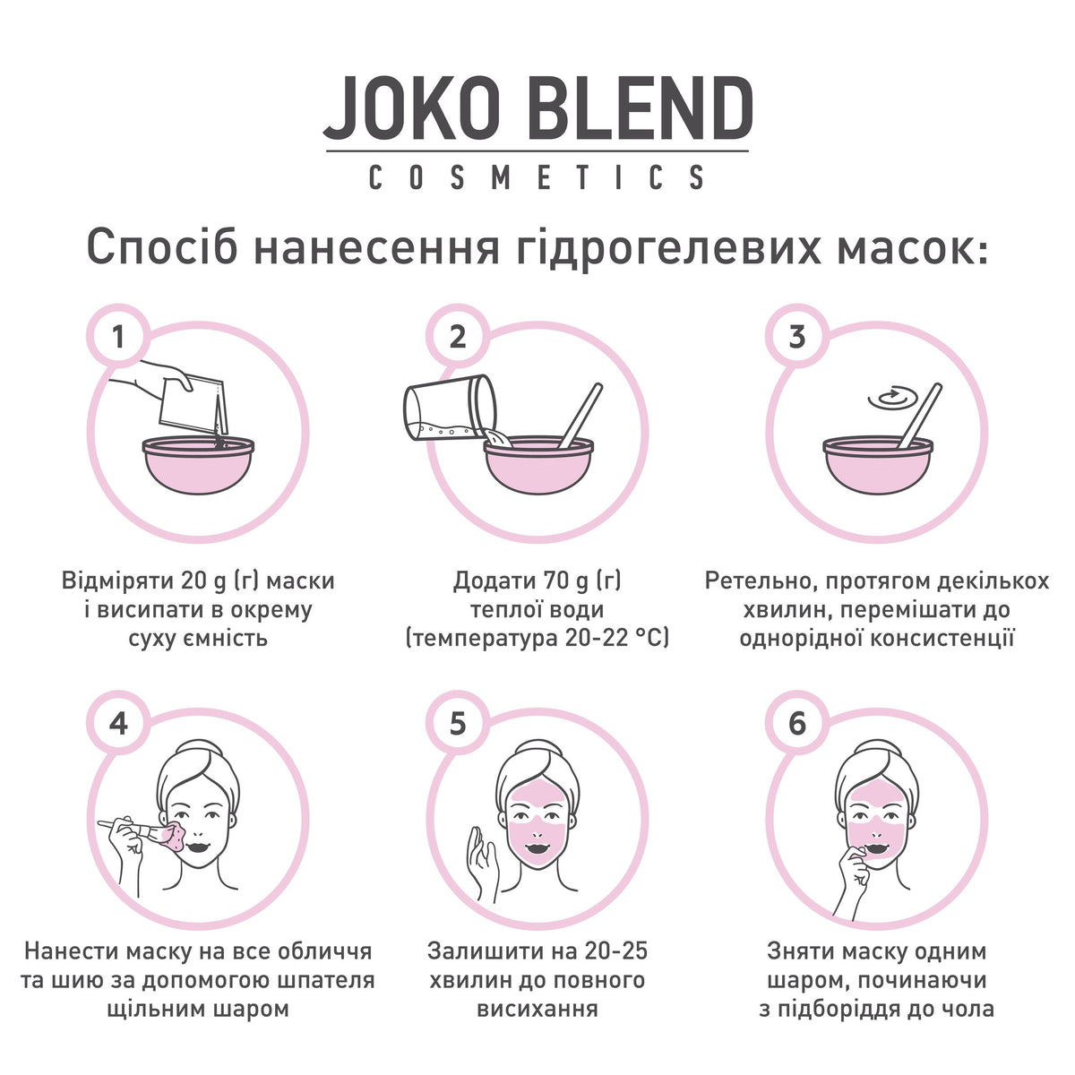 Маска гидрогелевая Bourbon Rose Joko Blend 20 г