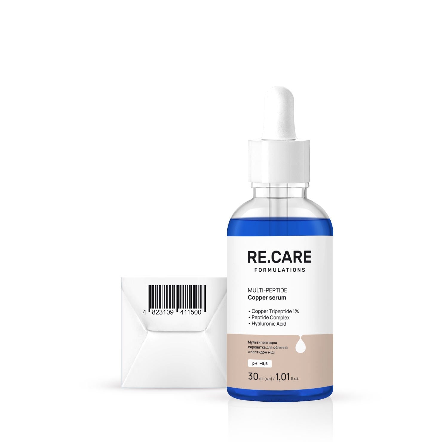 Мультипептидная сыворотка для лица с медным пептидом Multi-Peptide Copper Serum RECARE 30 мл