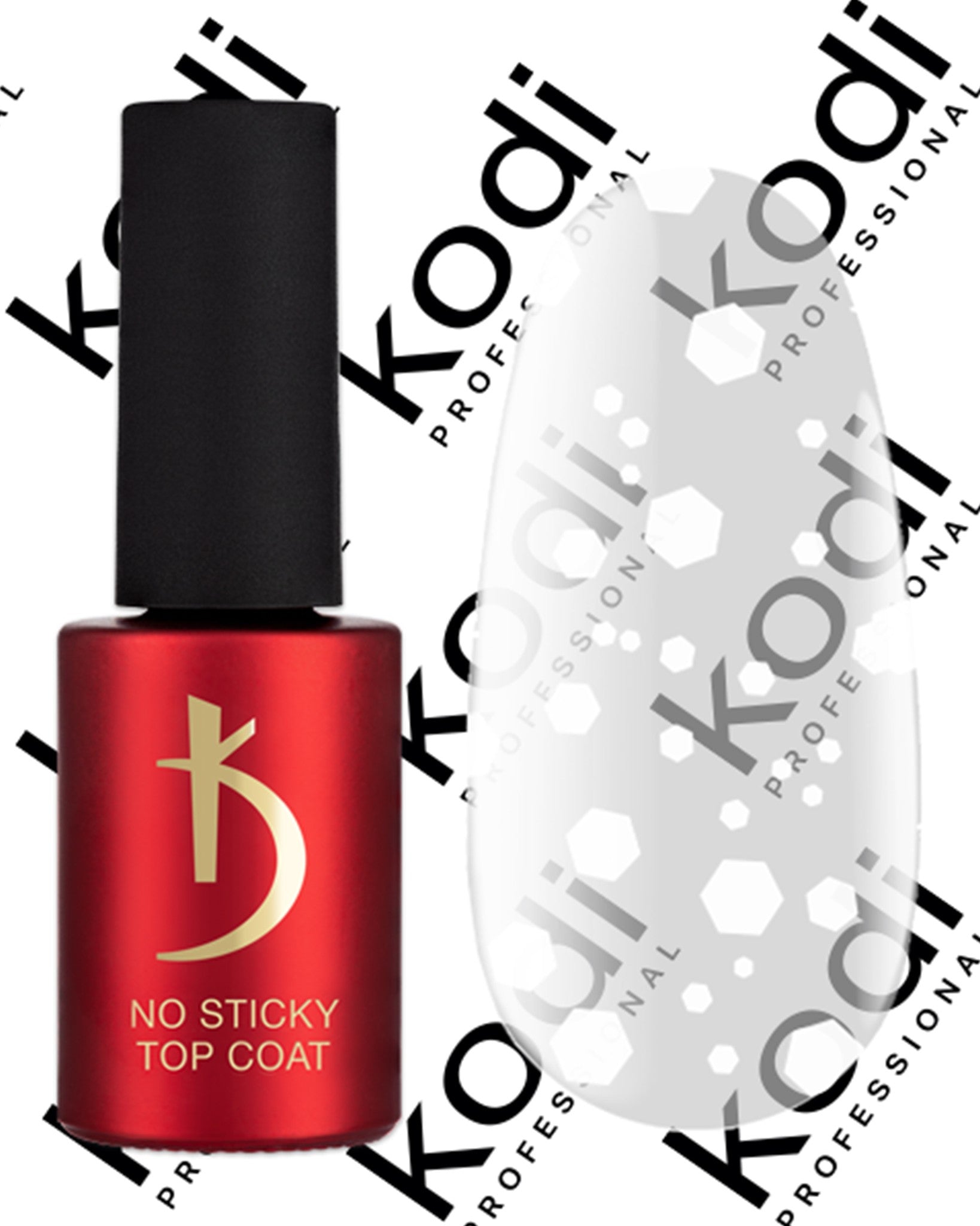 Верхнее покрытие для гель-лака без дисперсионного слоя, 7 мл - ART 04, No Sticky Top Coat Kodi professional