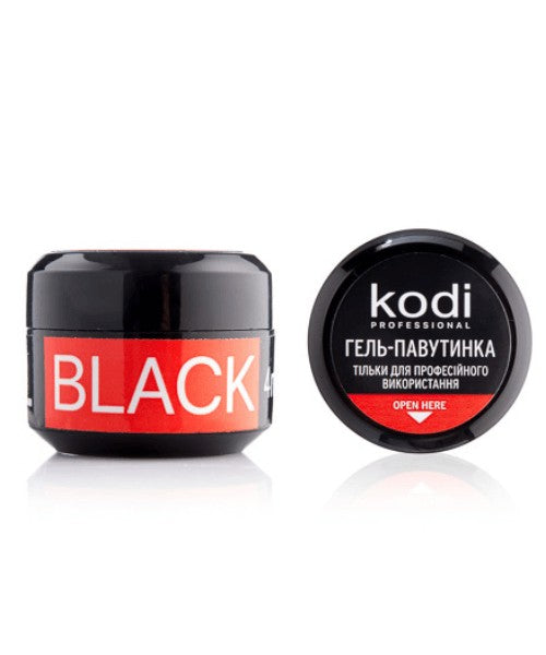 Гель-паутинка для ногтей Spider gel Kodi Professional, 4 мл (цвет: black)