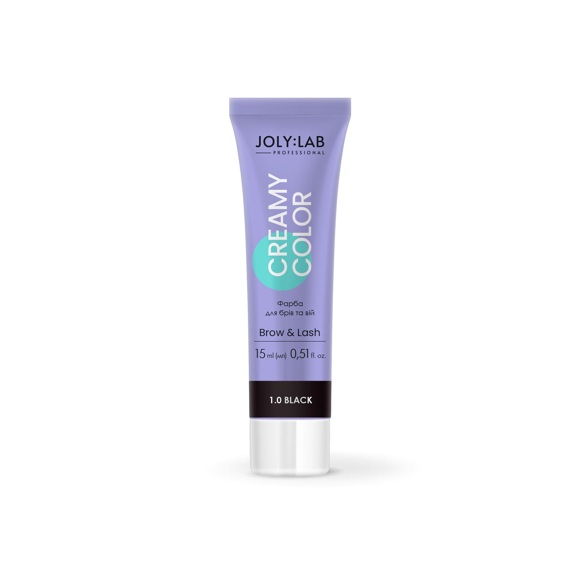 Краска для бровей и ресниц черная Creamy Color Joly:Lab 15 мл