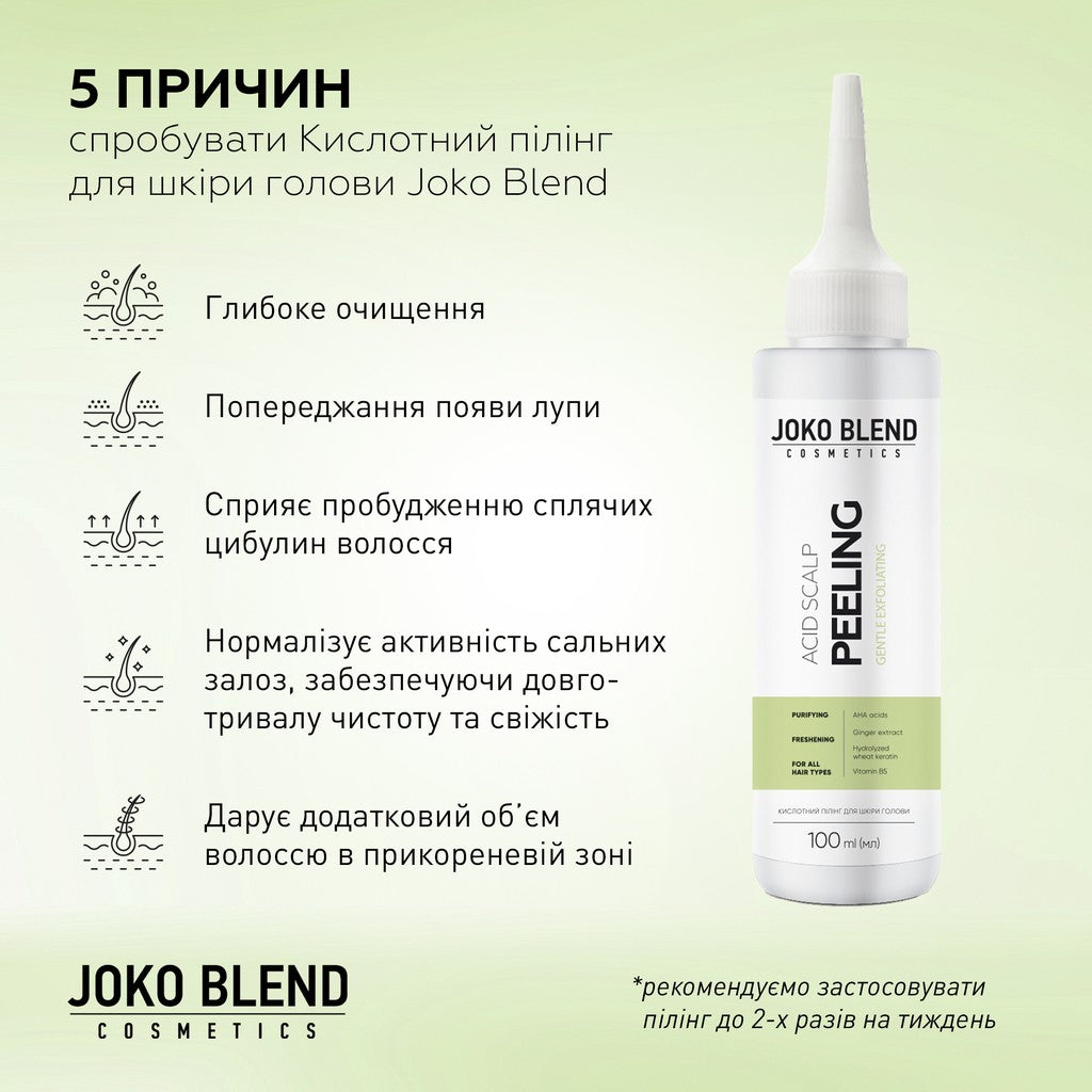 Кислотный пилинг для кожи головы Joko Blend 100 мл