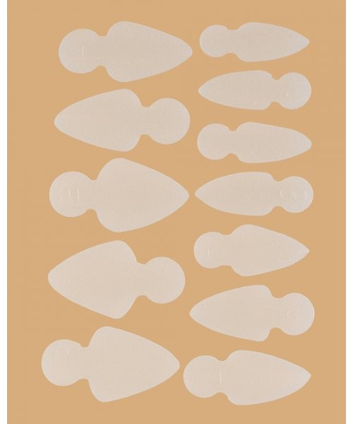 Молды трафареты для френча на верхних формах Mold Short Oval (12 шт/набор)