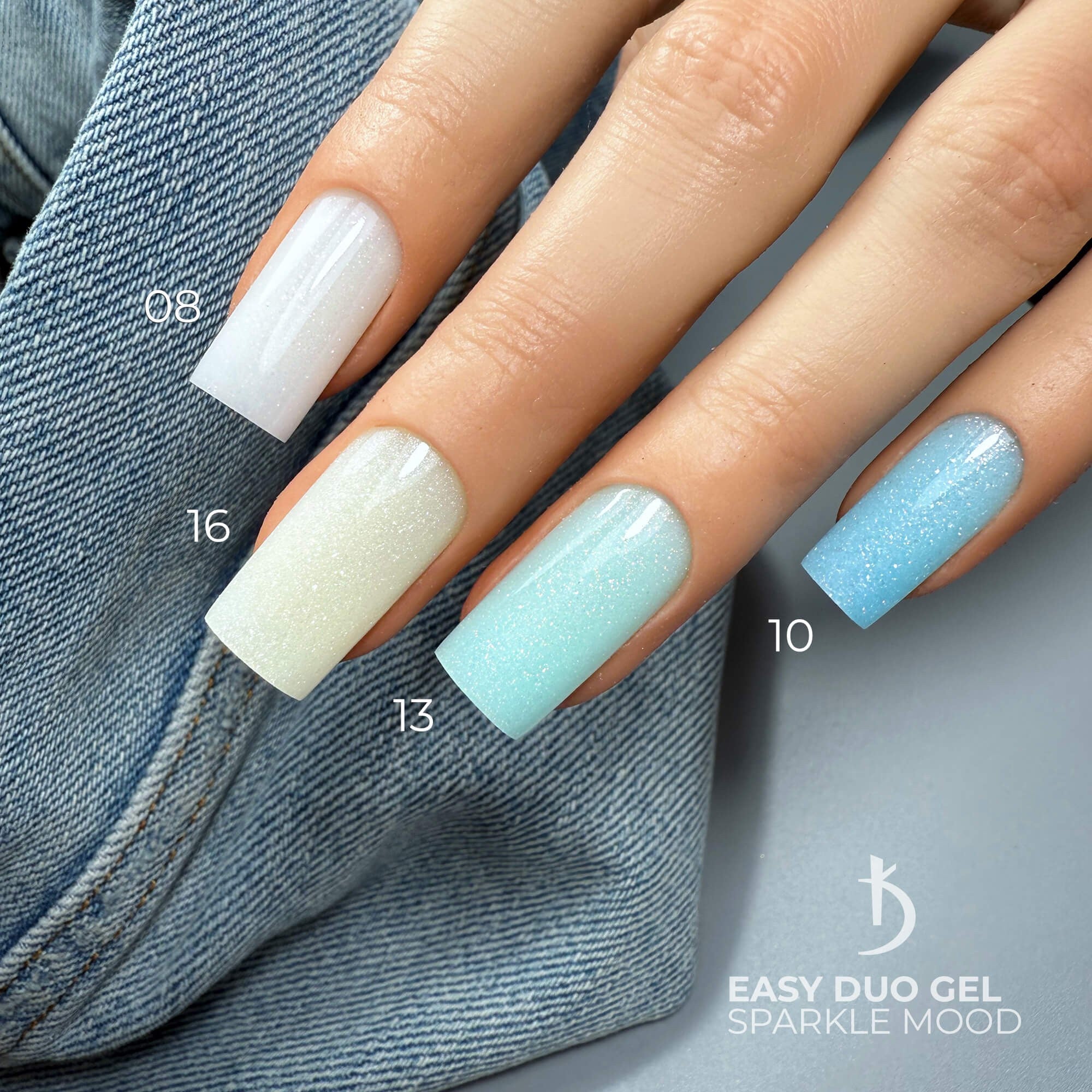 Профессиональная акрилово-гелевая система Easy Duo Gel Sparkle mood №10, 30 г
