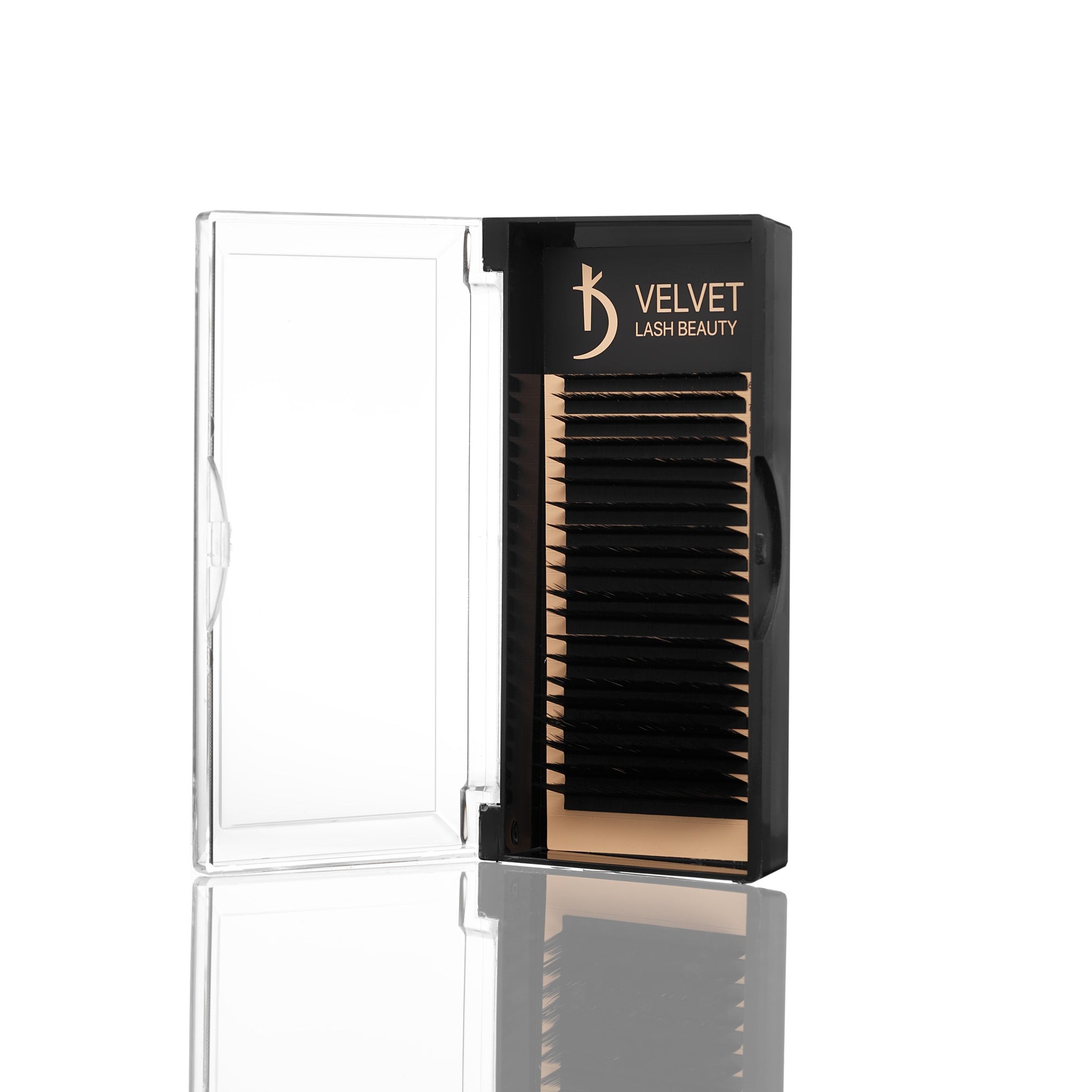 Ресницы для наращивания Velvet Lash Beauty 0.10 L Mix (20 рядов, длина 6-15)