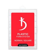 Верхние пластиковые формы для моделирования ногтей Normal Square 120 шт/уп