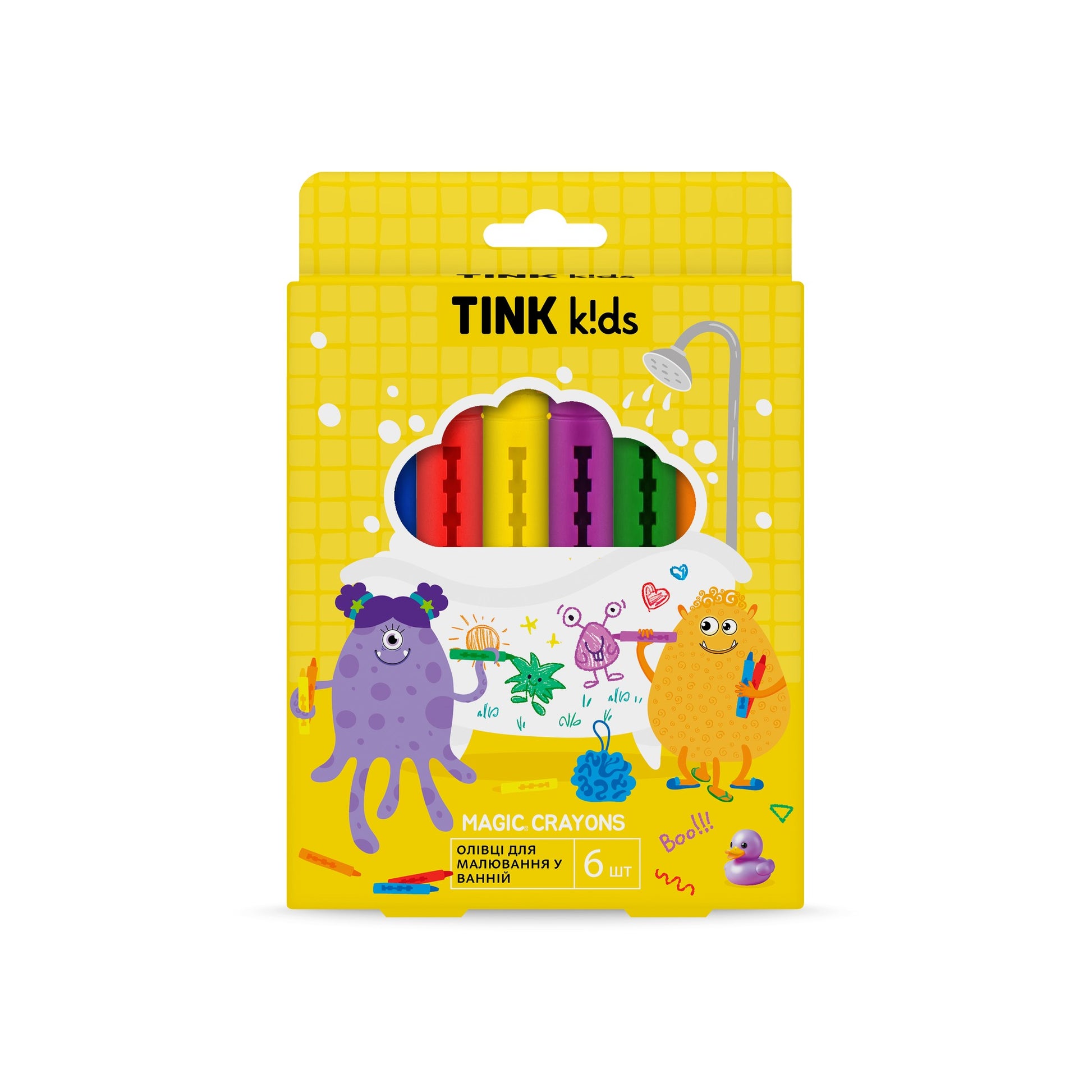 Карандаши для рисования в ванной Magic Crayons Tink kids 6 шт.