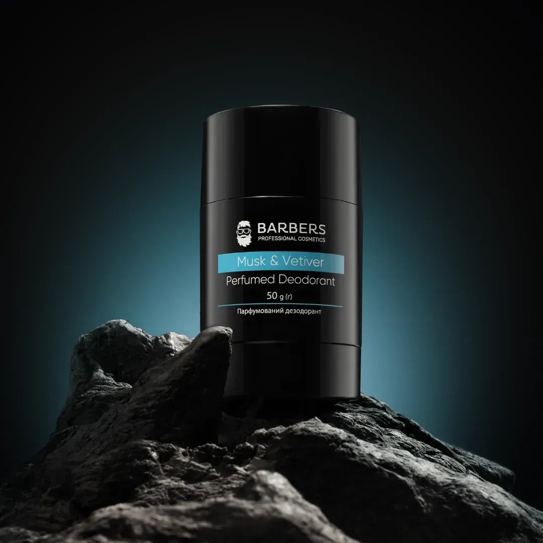 Парфюмированный дезодорант Barbers Musk & Vetiver 50 г