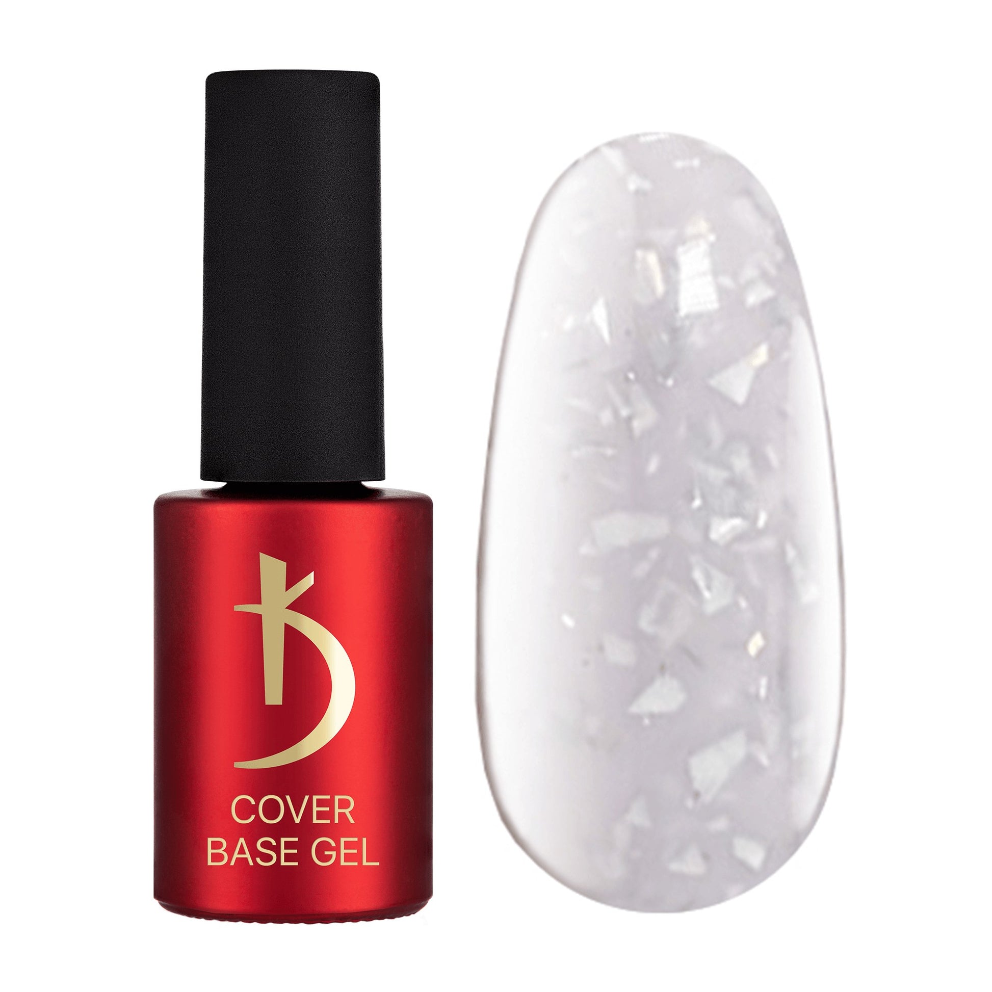 Камуфлирующее базовое покрытие Cover Base Gel Flake 01, 7 мл