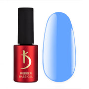 Цветное базовое покрытие Color Rubber Base Gel Jelly, Blue, 7мл