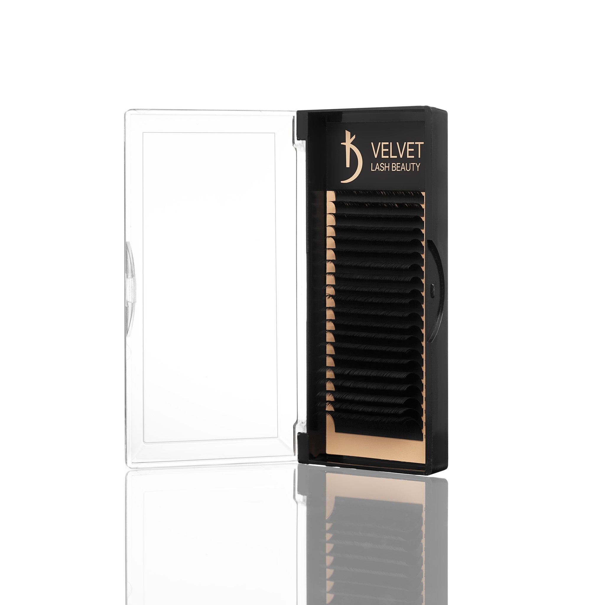 Ресницы для наращивания Velvet Lash Beauty 0.10 D Mix (20 рядов, длина 6-15)