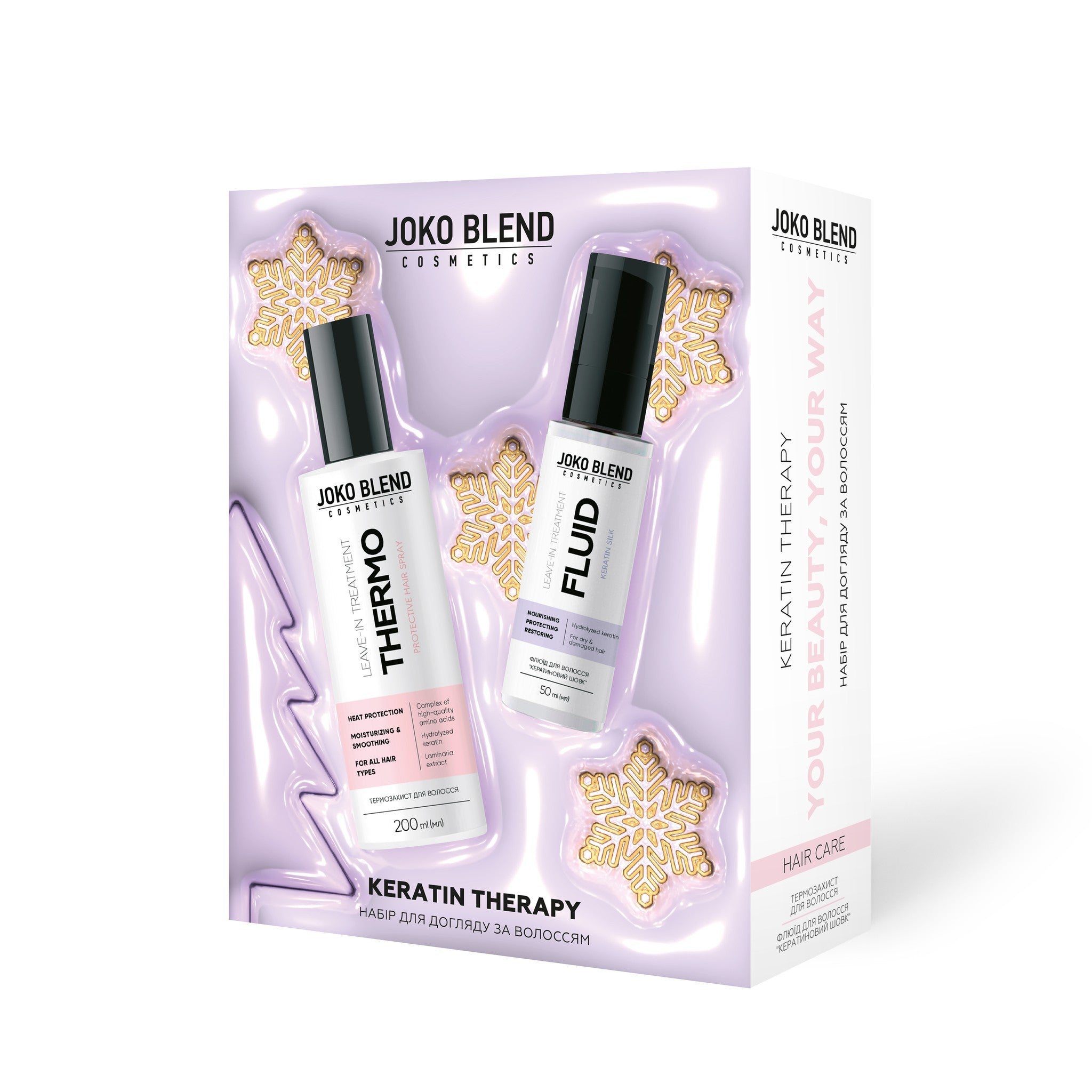 Новогодний набор для ухода за волосами Keratin Therapy Joko Blend