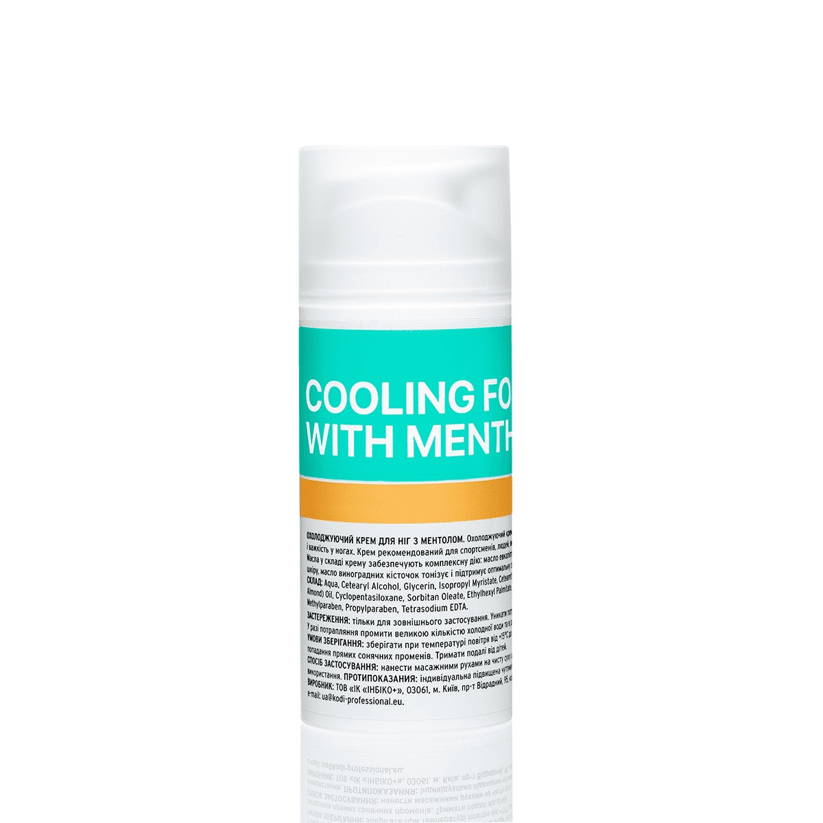 Охлаждающий крем для ног с ментолом Cooling Foot Cream with Menthol, 100 мл