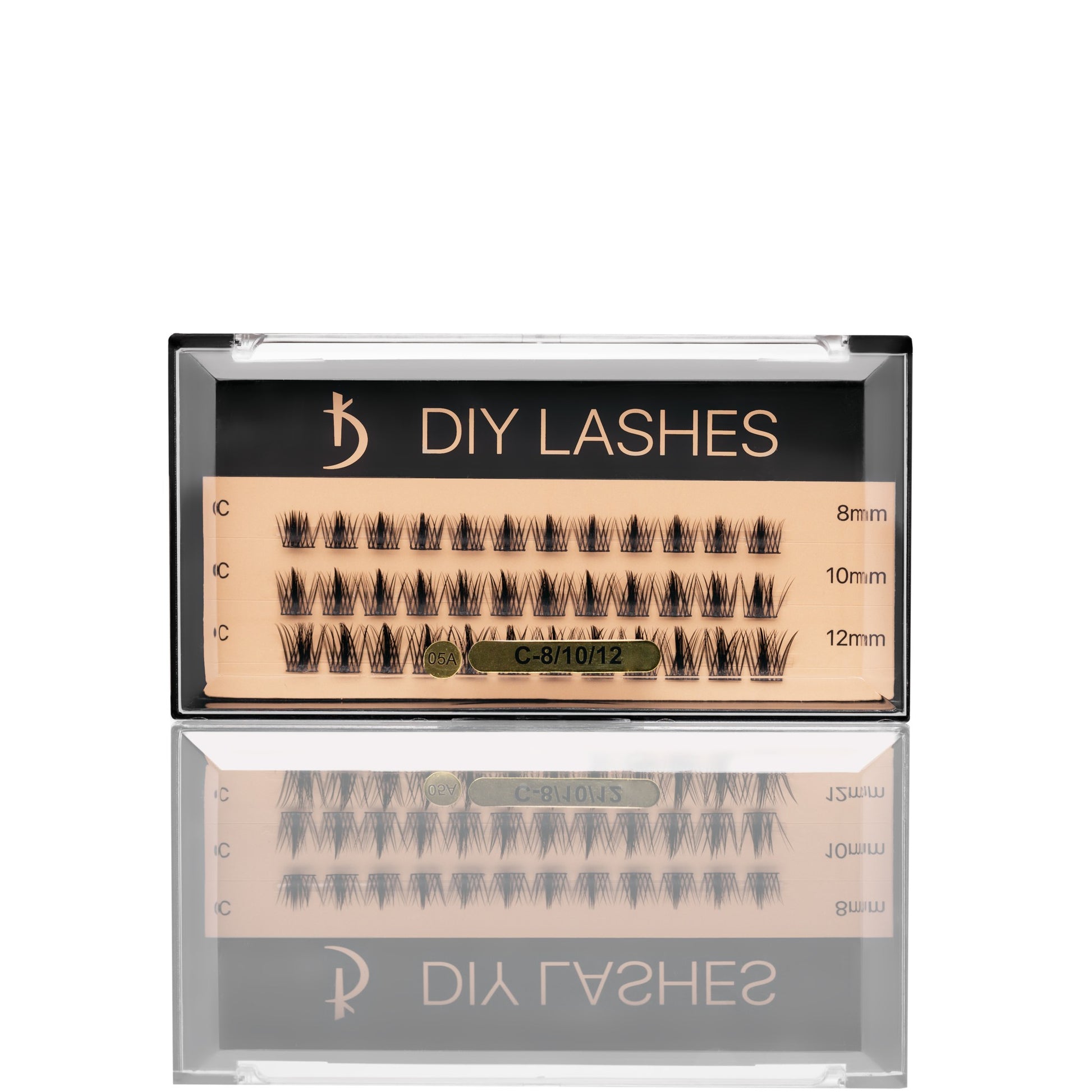 Накладные ресницы DIY LASHES 05A C 0,07 (8 mm, 10 