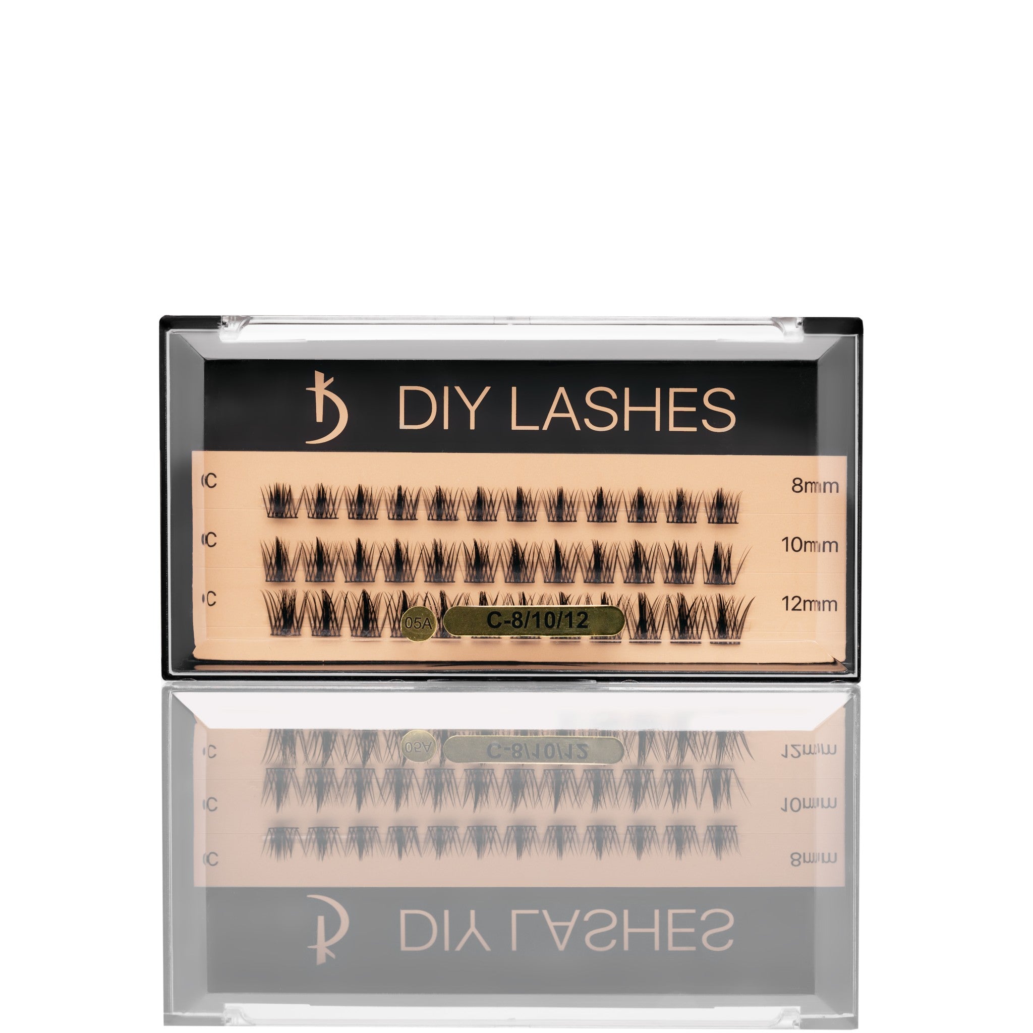 Накладные ресницы DIY LASHES 05A C 0,07 (8 mm, 10 