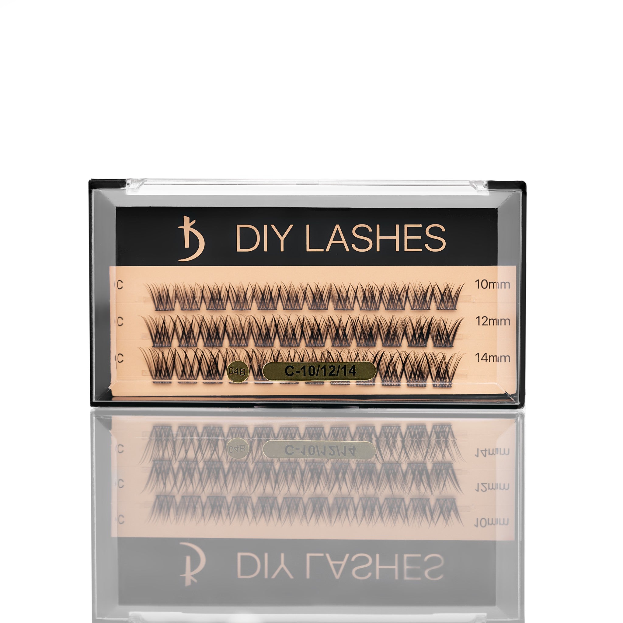 Накладные ресницы DIY LASHES 04B C 0,07 (10 mm, 12