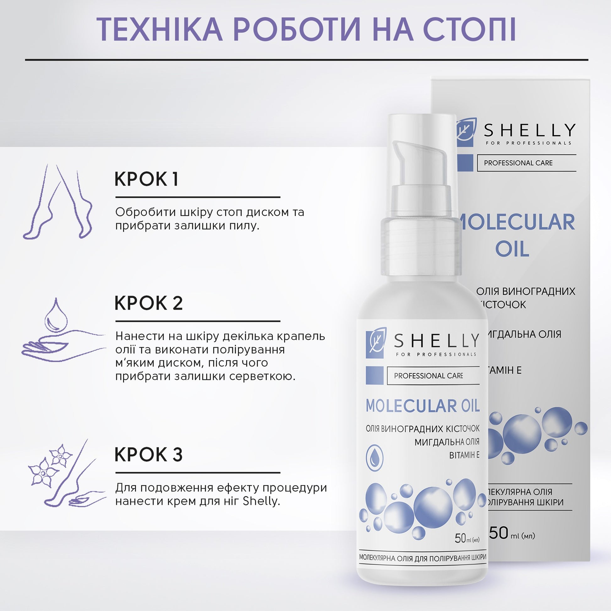 Молекулярное масло для полировки кожи Shelly 50 мл
