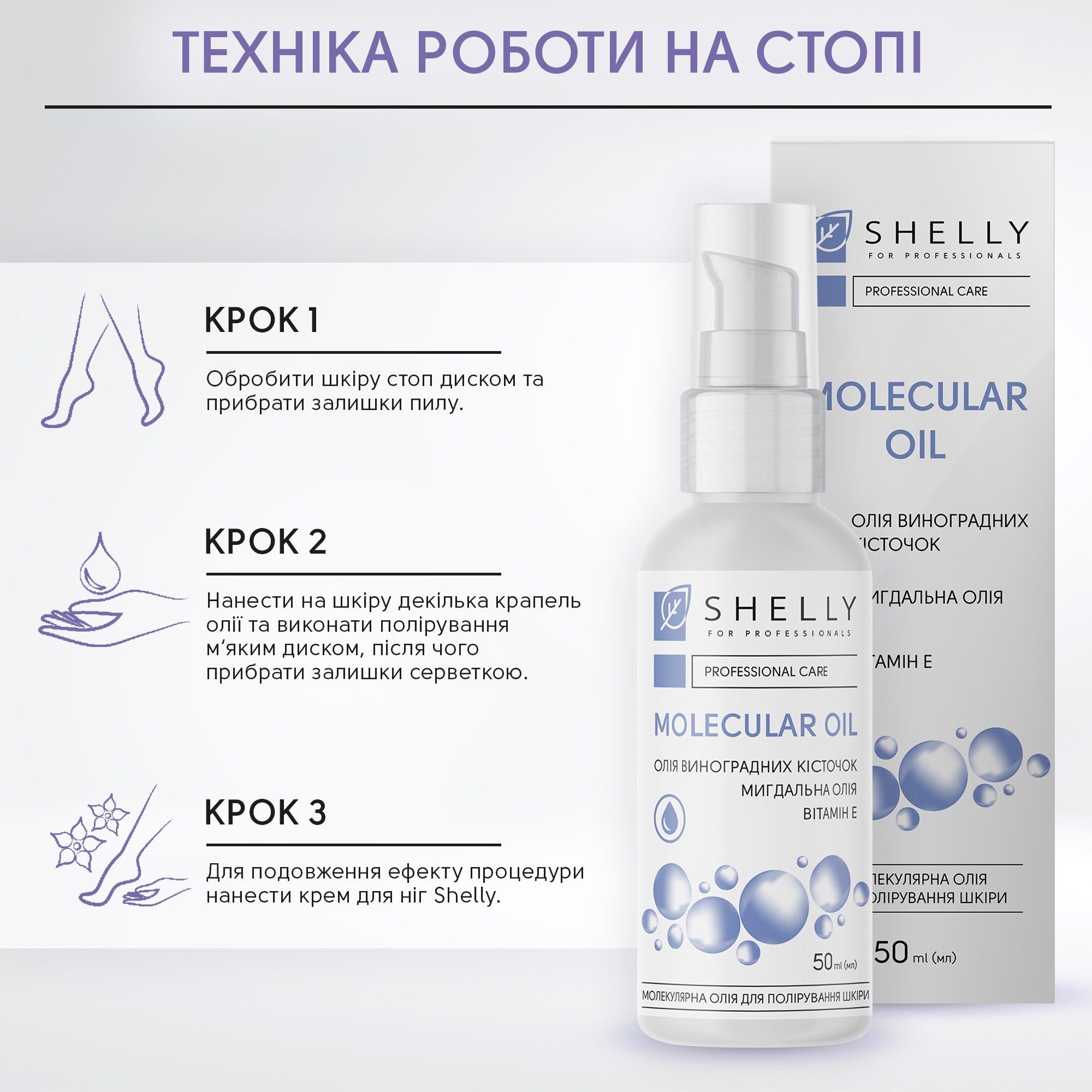Молекулярное масло для полировки кожи Shelly 50 мл