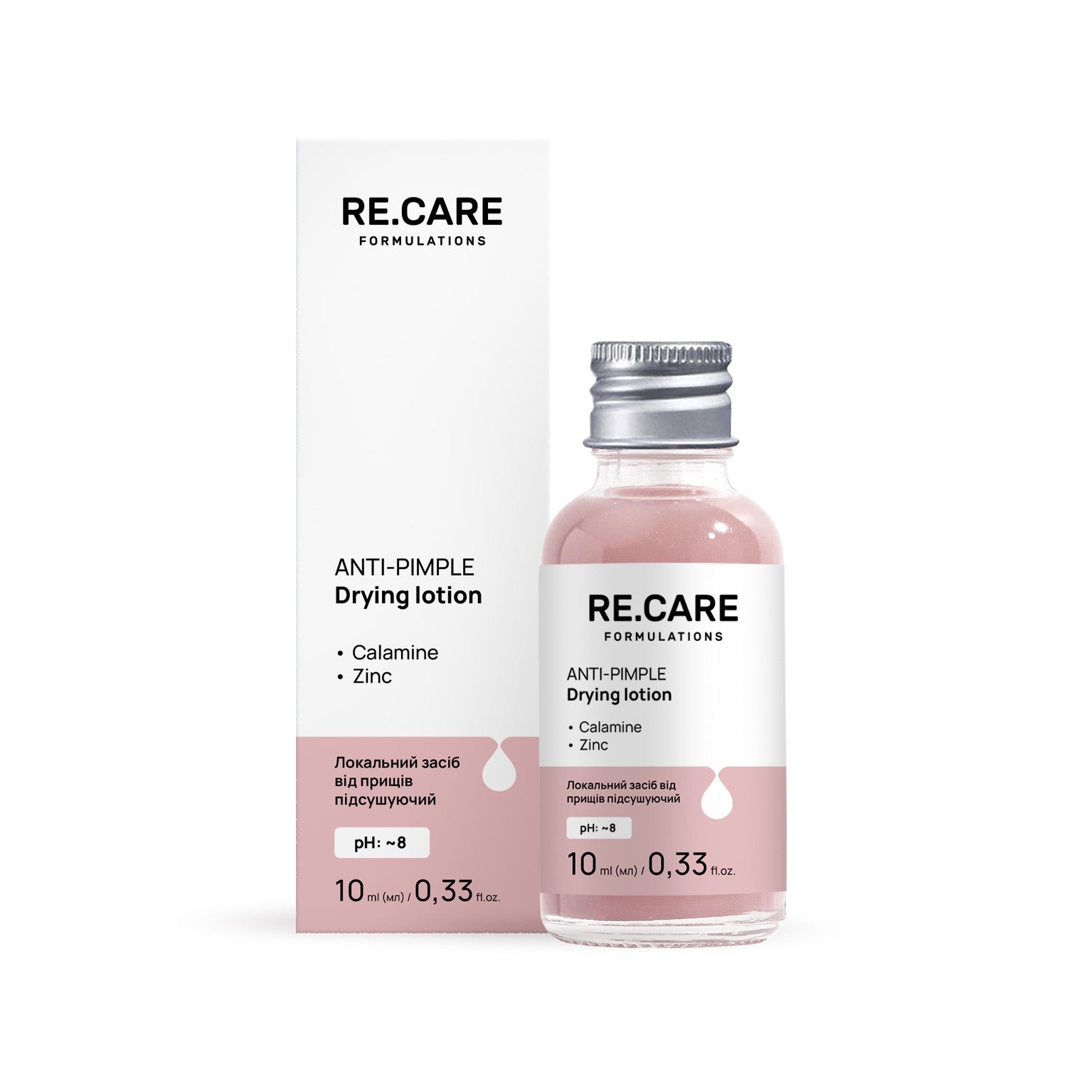 Локальное средство от прыщей подсушивающее Anti-Pimple Drying Lotion RECARE 10 мл