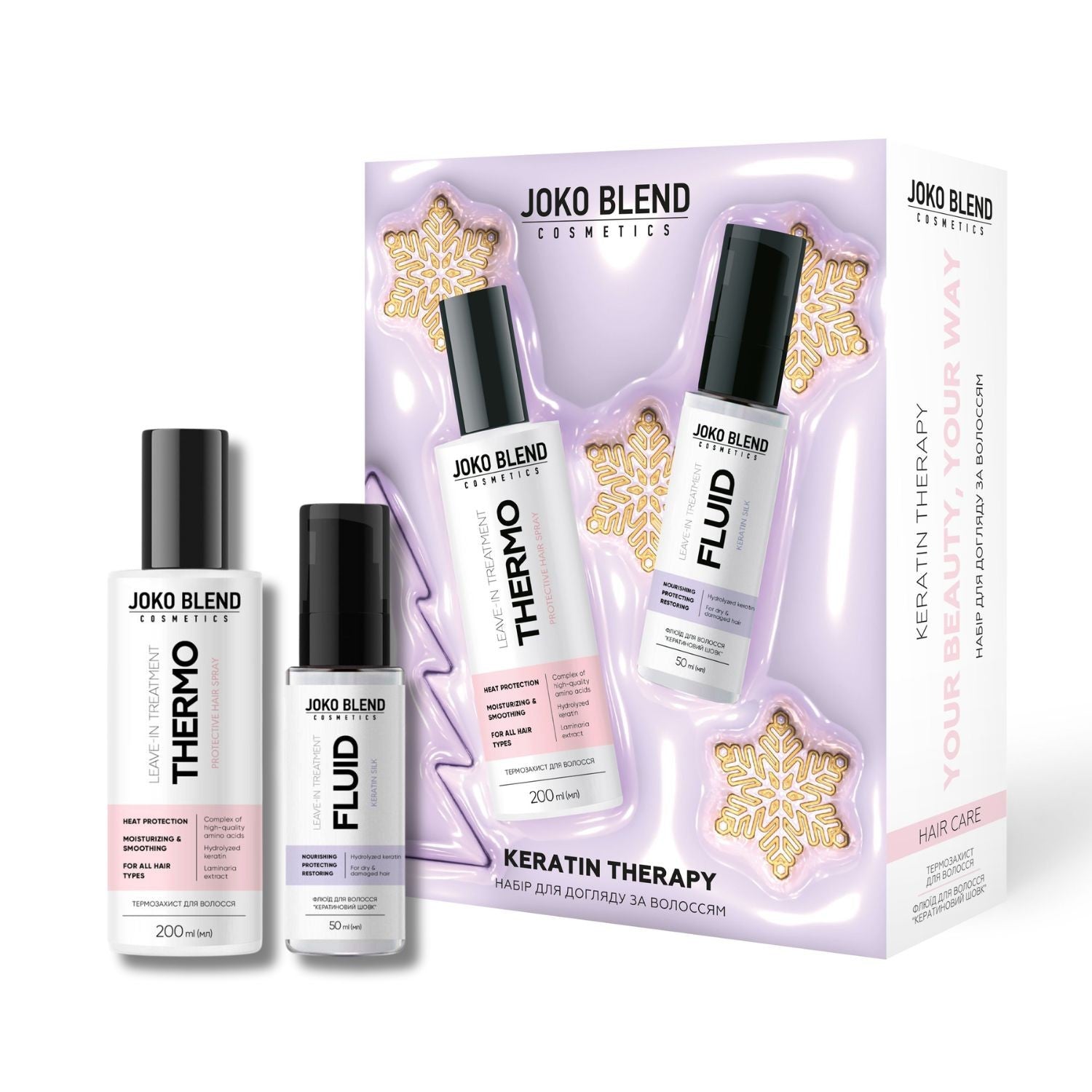 Новогодний набор для ухода за волосами Keratin Therapy Joko Blend