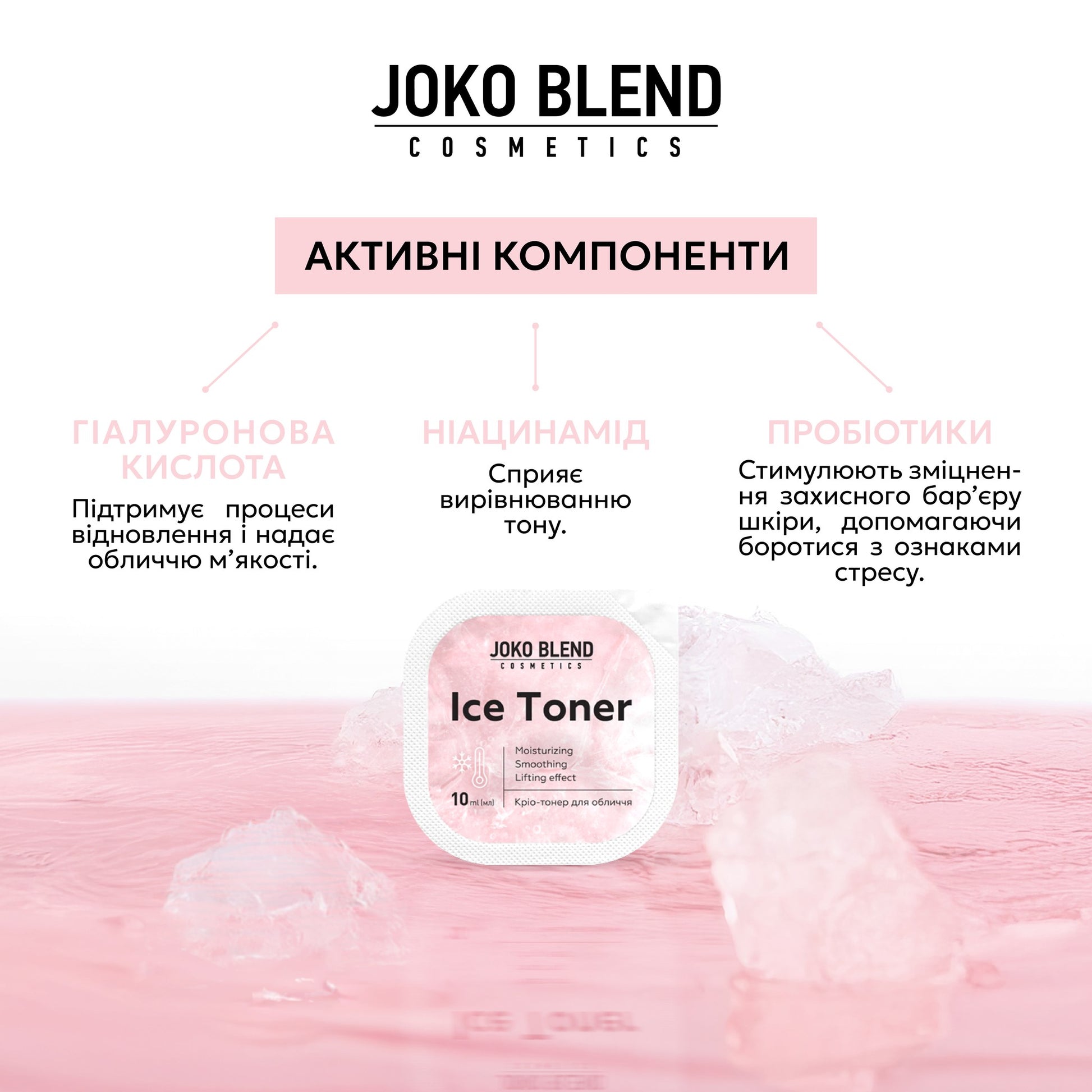 Крио тонер для лица Ice Toner Joko Blend 6 шт. х 10 мл