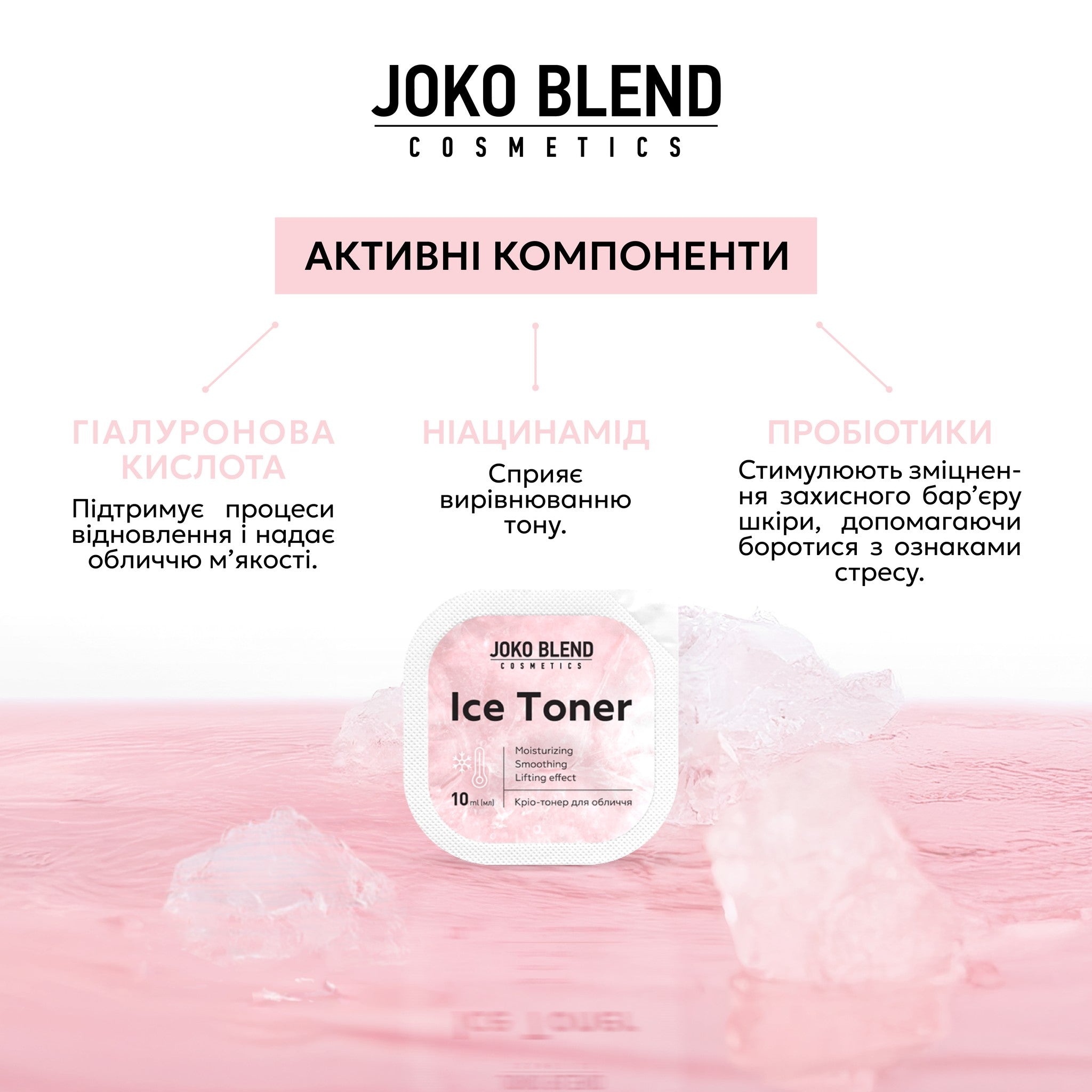 Крио тонер для лица Ice Toner Joko Blend 6 шт. х 10 мл