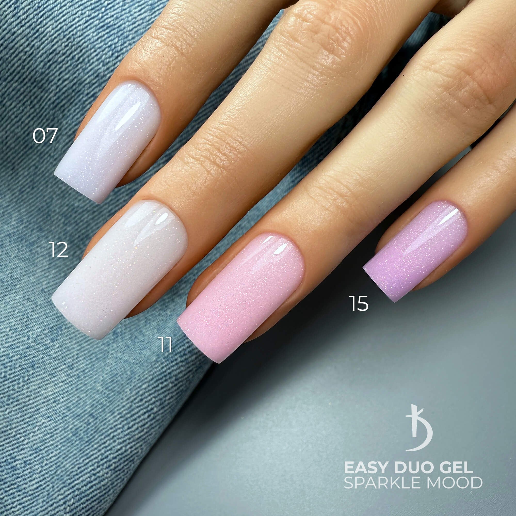 Профессиональная акрилово-гелевая система Easy Duo Gel «Sparkle mood» №15, 30 г