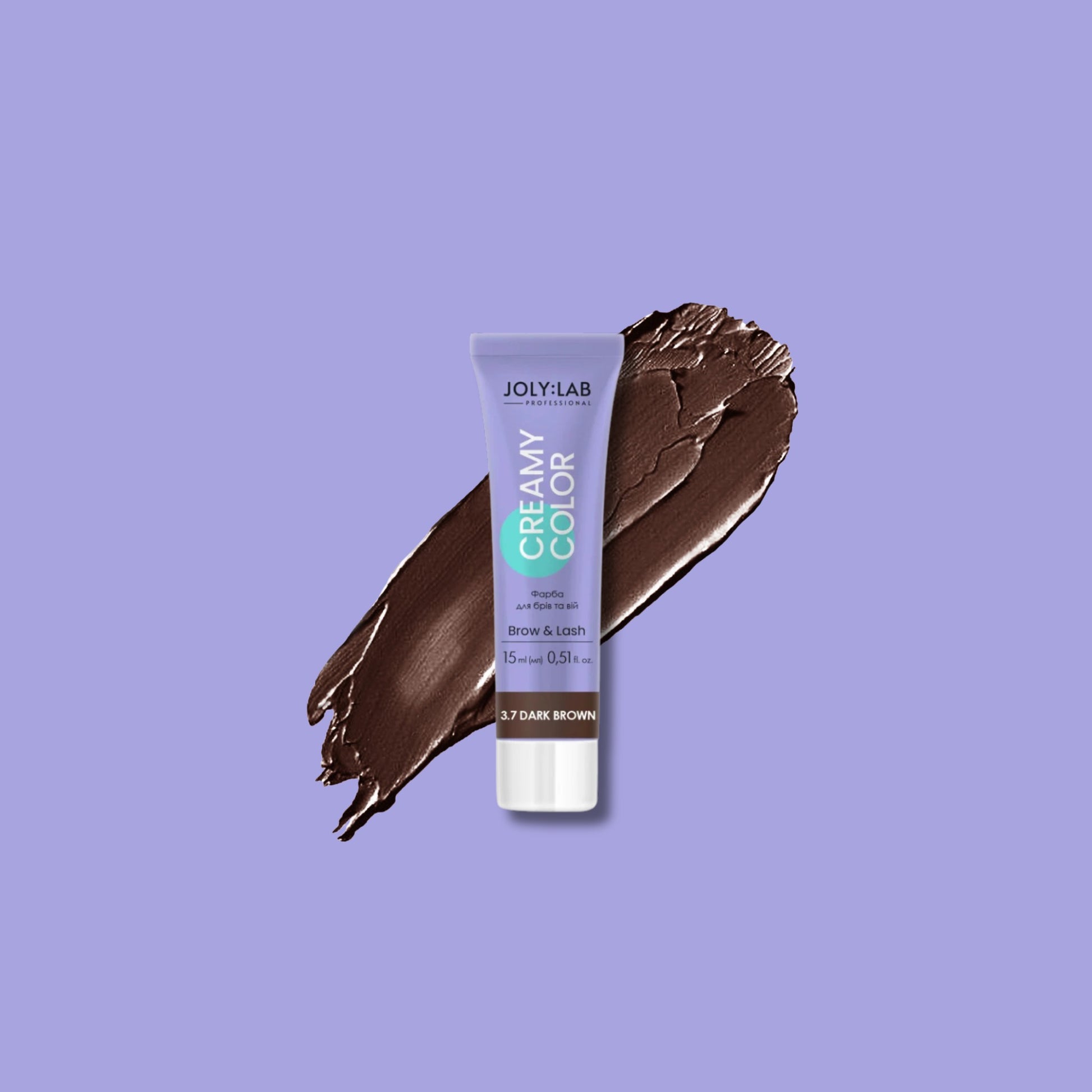 Краска для бровей и ресниц темно-коричневая Creamy Color Joly:Lab 15 мл