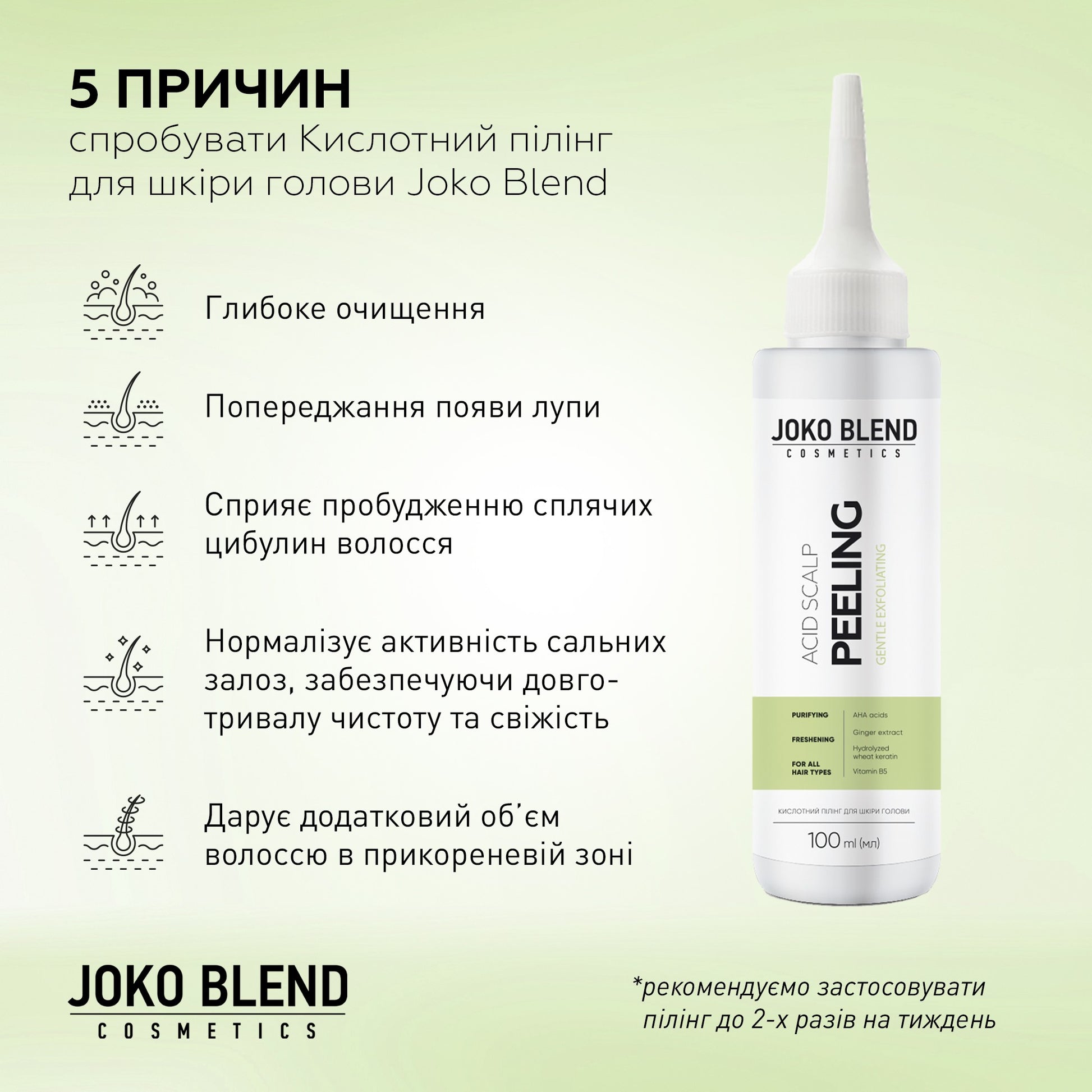 Кислотный пилинг для кожи головы Joko Blend 100 мл
