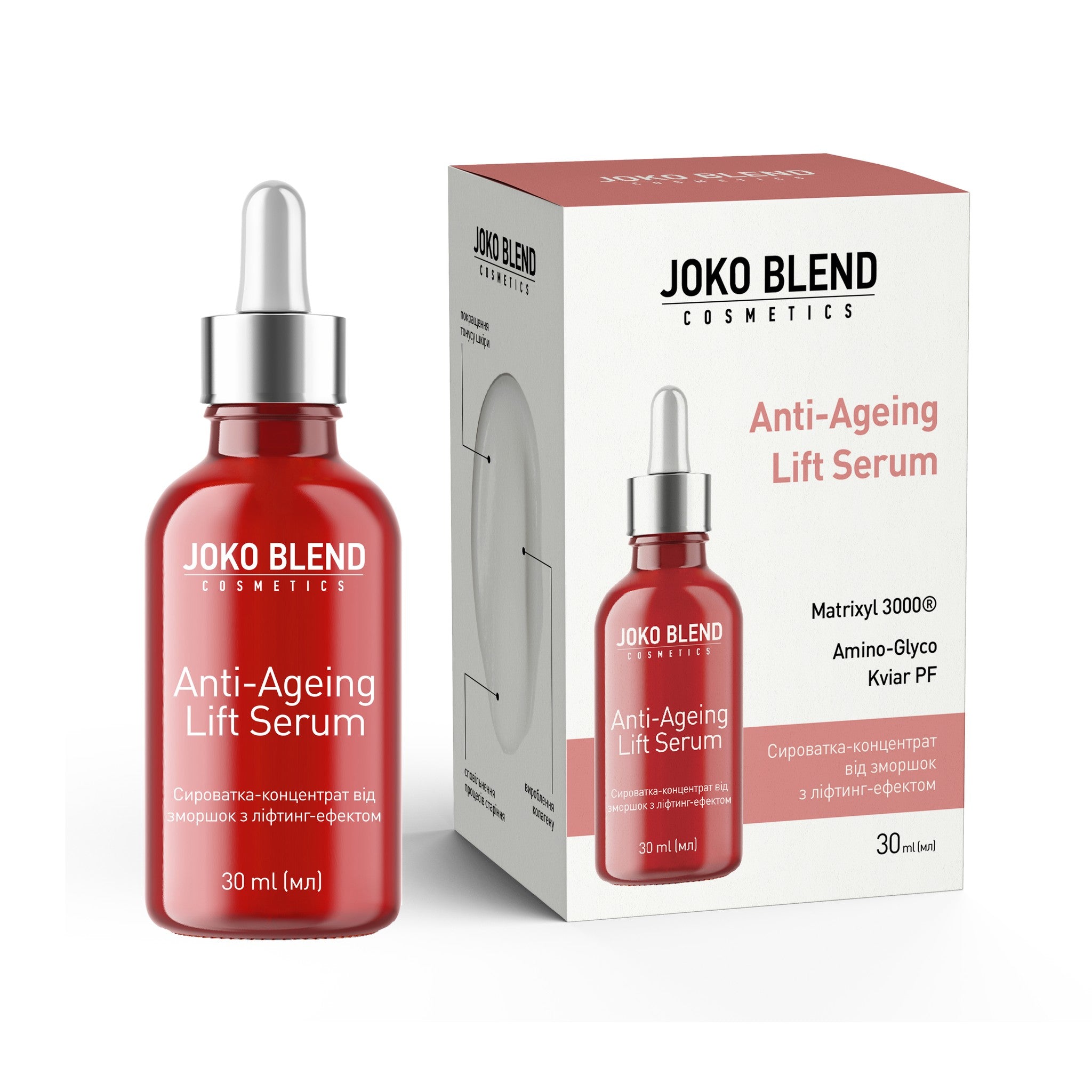 Сыворотка-концентрат против морщин с лифтинг-эффектом Anti-Ageing Lift Serum Joko Blend 30 мл