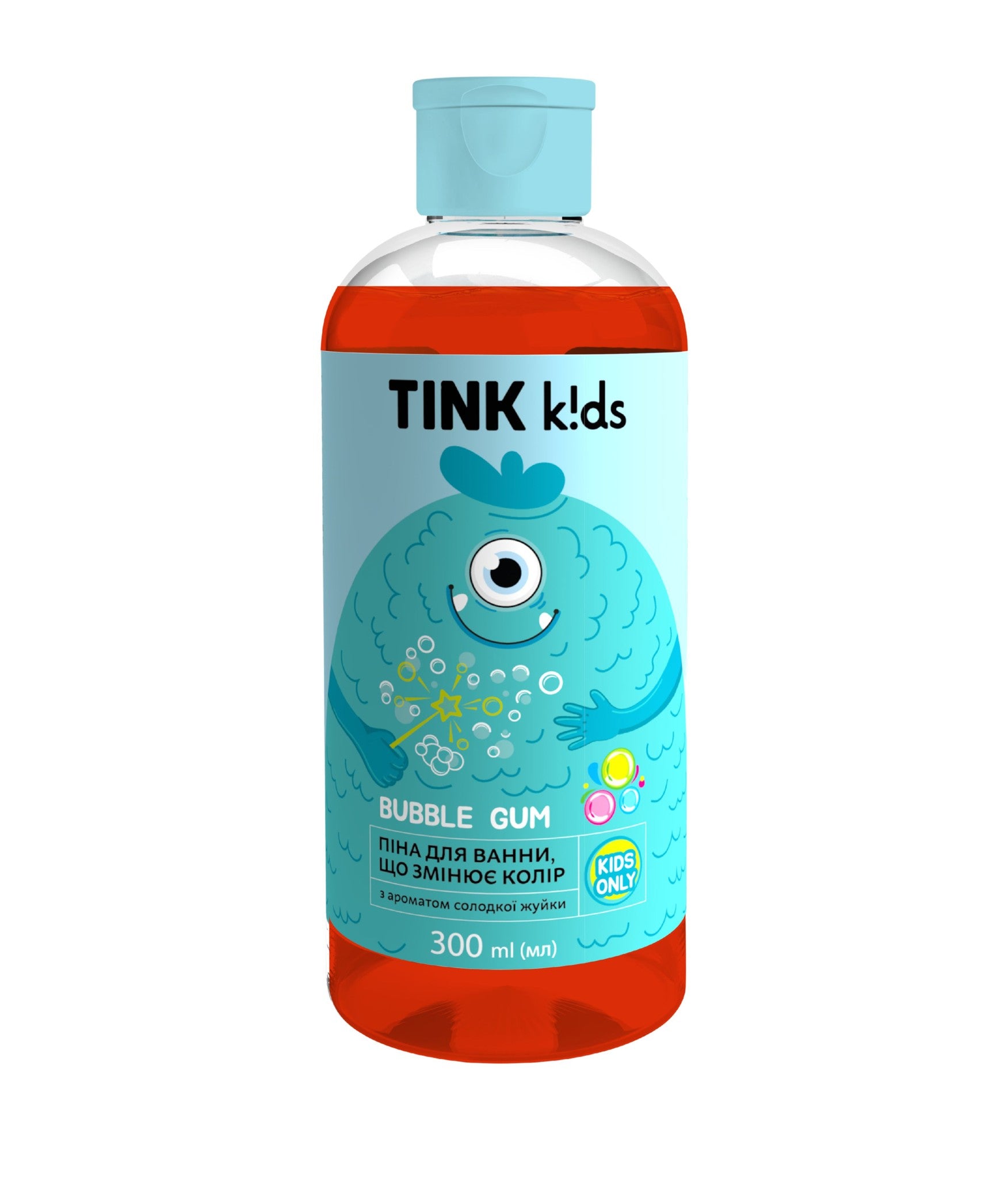 Пена для ванны, меняющая цвет Bubble Gum Tink kids 300 мл