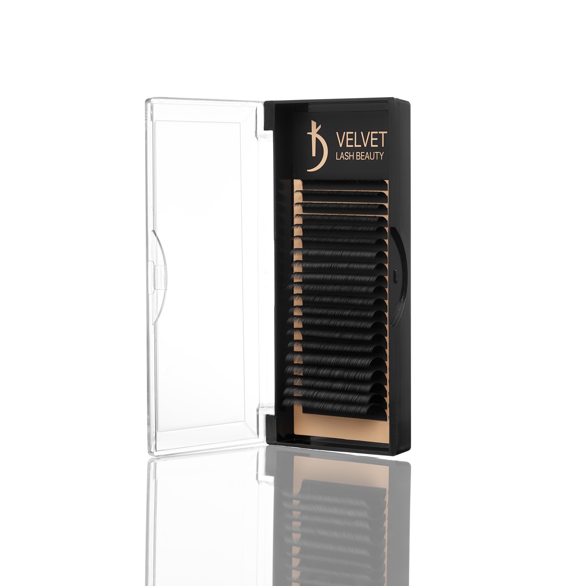 Ресницы для наращивания Velvet Lash Beauty 0.10 DD Mix (20 рядов, длина 6-15)