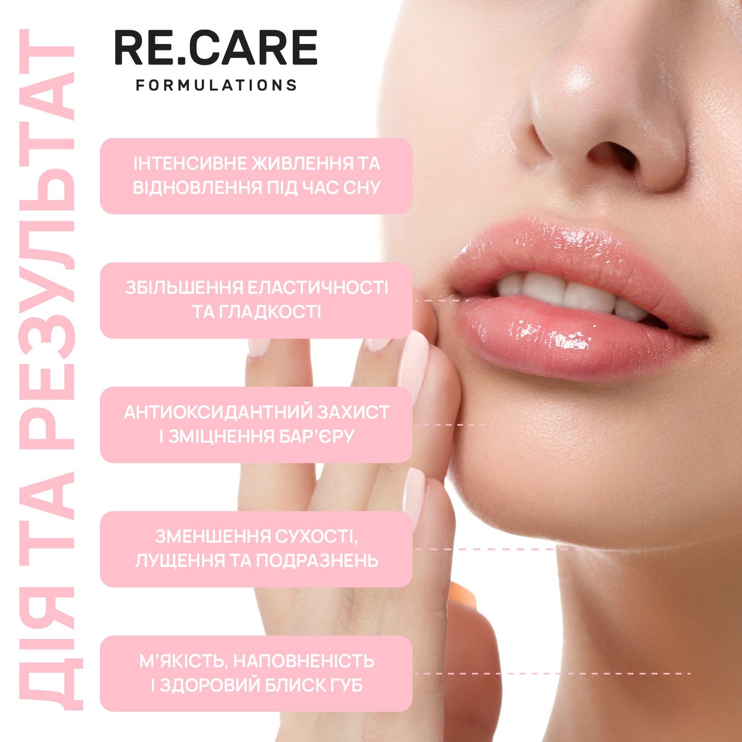 Ночная восстанавливающая маска для губ Night Repair Lip Mask RECARE 15 мл