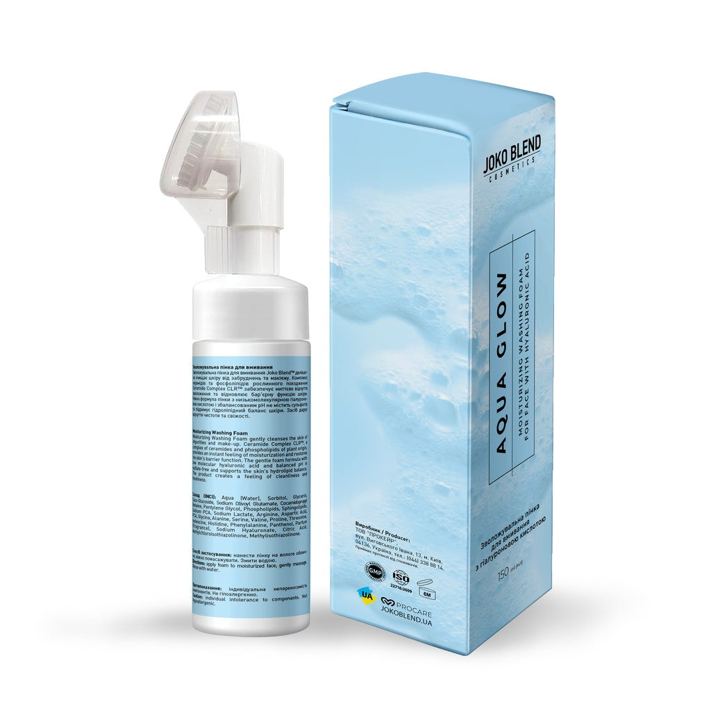 Увлажняющая пенка для умывания с гиалуроновой кислотой Aqua Glow Joko Blend 150 мл