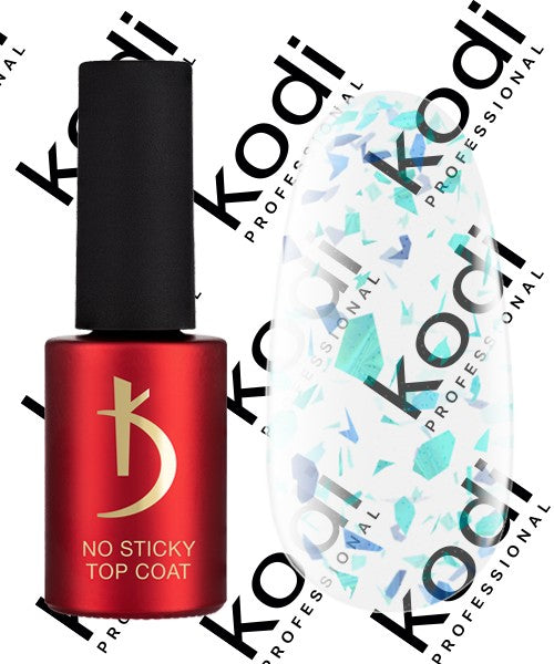 Верхнее покрытие без дисперсионного слоя, 7 мл - ART 07, No Sticky Top Coat Kodi professional