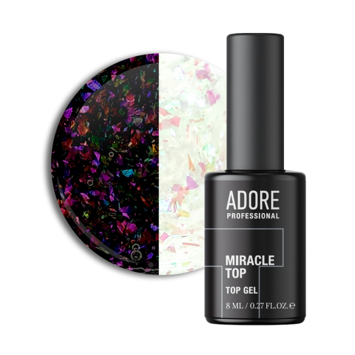 Топ с хлопьями Юки MIRACLE TOP 8ml  №08 - pink yuki